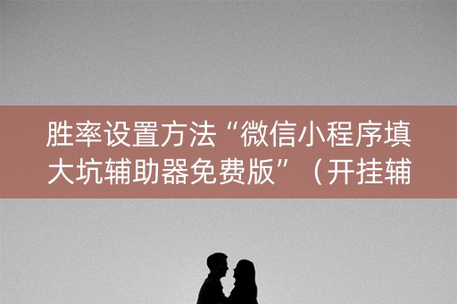 胜率设置方法“微信小程序填大坑辅助器免费版”（开挂辅助插件)