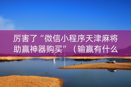 厉害了“微信小程序天津麻将助赢神器购买”（输赢有什么规律)
