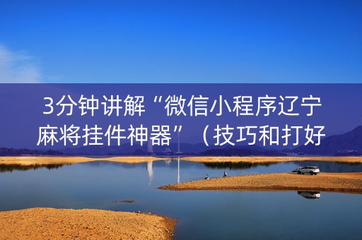 3分钟讲解“微信小程序辽宁麻将挂件神器”（技巧和打好牌方法)