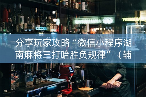 分享玩家攻略“微信小程序湖南麻将三打哈胜负规律”（辅助器通用版)