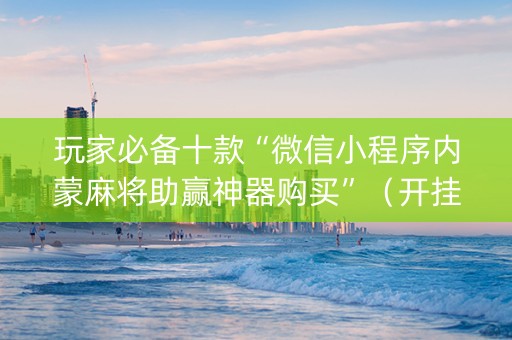 玩家必备十款“微信小程序内蒙麻将助赢神器购买”（开挂辅助器插件)