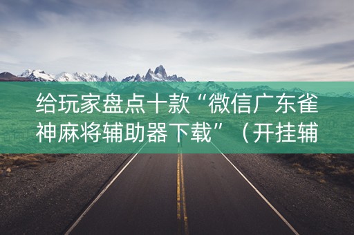 给玩家盘点十款“微信广东雀神麻将辅助器下载”（开挂辅助插件)
