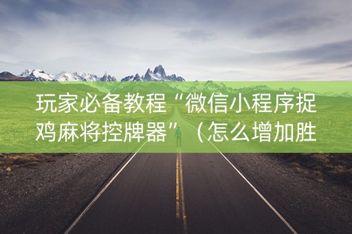 玩家必备教程“微信小程序捉鸡麻将控牌器”（怎么增加胜率)