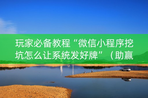 玩家必备教程“微信小程序挖坑怎么让系统发好牌”（助赢神器)