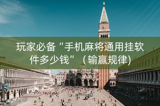 玩家必备“手机麻将通用挂软件多少钱”（输赢规律)