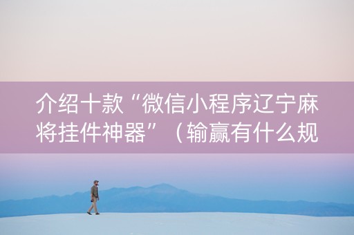 介绍十款“微信小程序辽宁麻将挂件神器”（输赢有什么规律)
