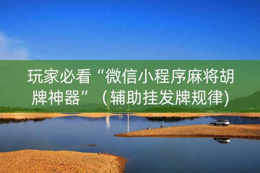 玩家必看“微信小程序麻将胡牌神器”（辅助挂发牌规律)