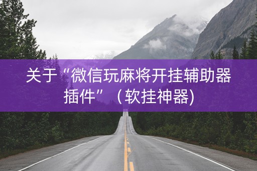 关于“微信玩麻将开挂辅助器插件”（软挂神器)