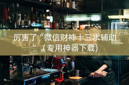 厉害了“微信财神十三水辅助”（专用神器下载)