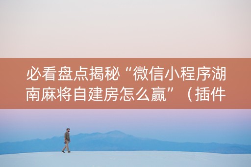 必看盘点揭秘“微信小程序湖南麻将自建房怎么赢”（插件开挂免费AI)