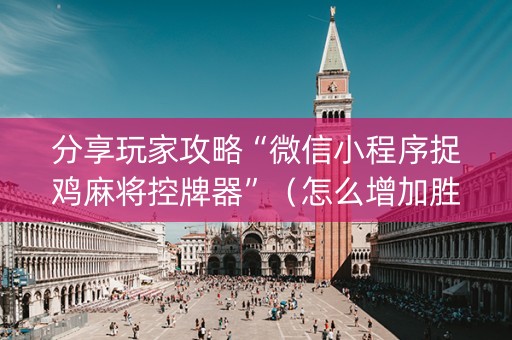 分享玩家攻略“微信小程序捉鸡麻将控牌器”（怎么增加胜率)