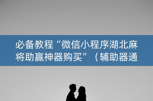 必备教程“微信小程序湖北麻将助赢神器购买”（辅助器通用版)