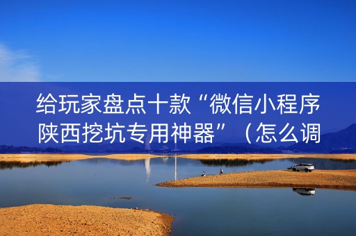 给玩家盘点十款“微信小程序陕西挖坑专用神器”（怎么调胜率)