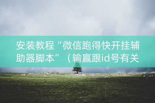 安装教程“微信跑得快开挂辅助器脚本”（输赢跟id号有关系吗)