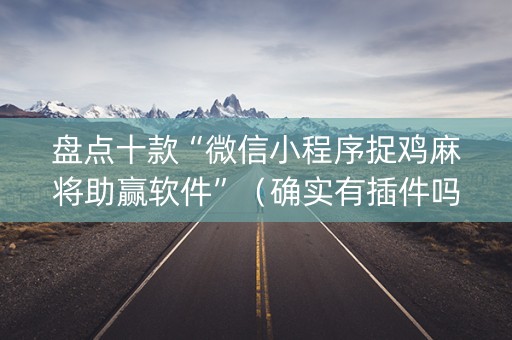 盘点十款“微信小程序捉鸡麻将助赢软件”（确实有插件吗)