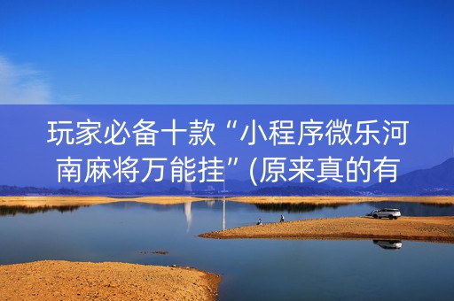 玩家必备十款“小程序微乐河南麻将万能挂”(原来真的有挂)-知乎
