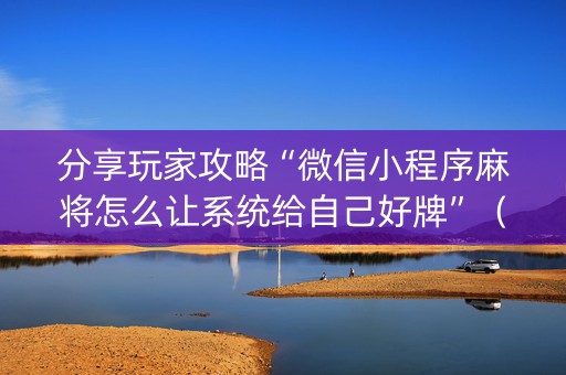分享玩家攻略“微信小程序麻将怎么让系统给自己好牌”（充值会提高胜率么)