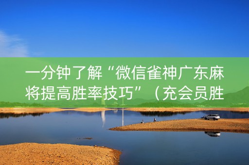 一分钟了解“微信雀神广东麻将提高胜率技巧”（充会员胜率高)
