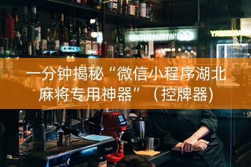 一分钟揭秘“微信小程序湖北麻将专用神器”（控牌器)