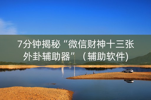 7分钟揭秘“微信财神十三张外卦辅助器”（辅助软件)