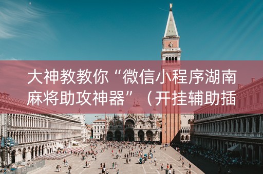 大神教教你“微信小程序湖南麻将助攻神器”（开挂辅助插件)
