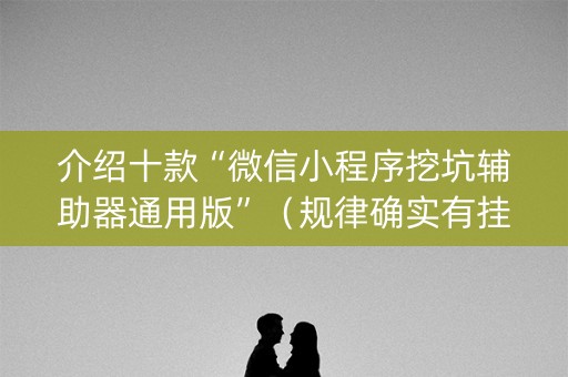 介绍十款“微信小程序挖坑辅助器通用版”（规律确实有挂)