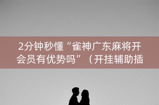 2分钟秒懂“雀神广东麻将开会员有优势吗”（开挂辅助插件)