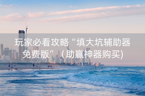 玩家必看攻略“填大坑辅助器免费版”（助赢神器购买)