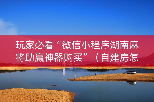 玩家必看“微信小程序湖南麻将助赢神器购买”（自建房怎么拿好牌)