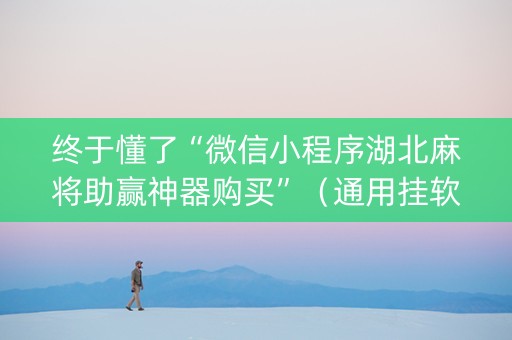 终于懂了“微信小程序湖北麻将助赢神器购买”（通用挂软件多少钱)