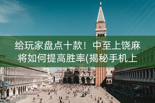 给玩家盘点十款！中至上饶麻将如何提高胜率(揭秘手机上胜率到哪调)