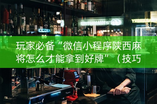 玩家必备“微信小程序陕西麻将怎么才能拿到好牌”（技巧和打好牌方法)