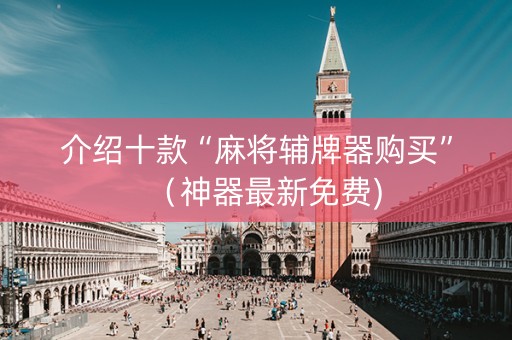 介绍十款“麻将辅牌器购买”（神器最新免费)