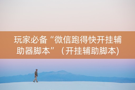 玩家必备“微信跑得快开挂辅助器脚本”（开挂辅助脚本)