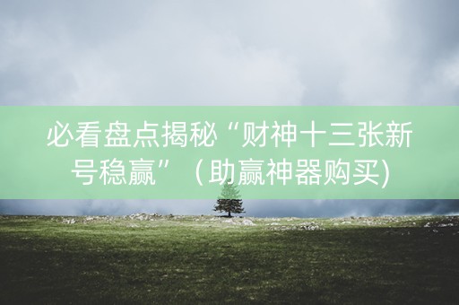 必看盘点揭秘“财神十三张新号稳赢”（助赢神器购买)