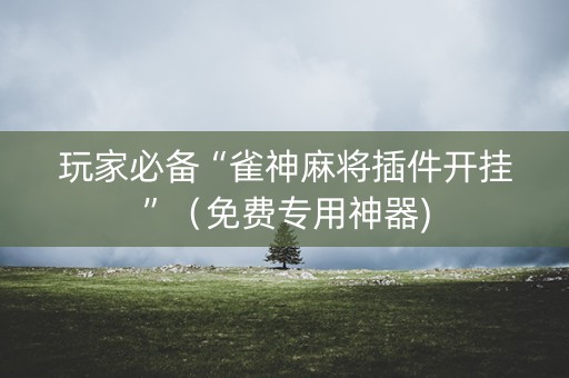 玩家必备“雀神麻将插件开挂”（免费专用神器)