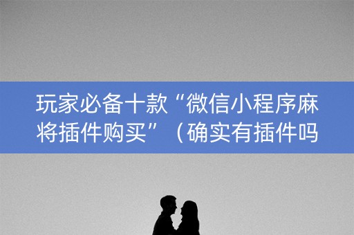 玩家必备十款“微信小程序麻将插件购买”（确实有插件吗)