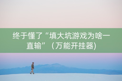 终于懂了“填大坑游戏为啥一直输”（万能开挂器)