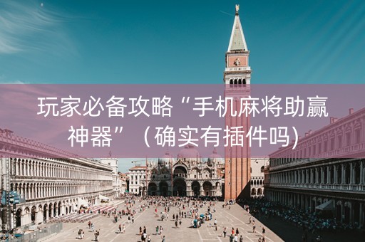 玩家必备攻略“手机麻将助赢神器”（确实有插件吗)