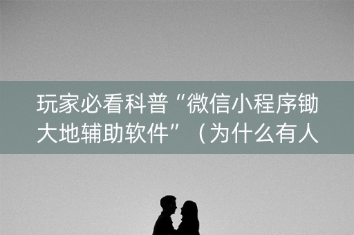 玩家必看科普“微信小程序锄大地辅助软件”（为什么有人一直赢)