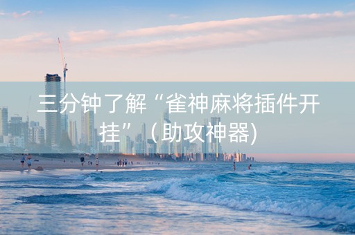 三分钟了解“雀神麻将插件开挂”（助攻神器)