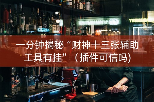 一分钟揭秘“财神十三张辅助工具有挂”（插件可信吗)