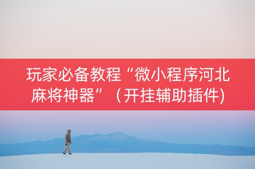 玩家必备教程“微小程序河北麻将神器”（开挂辅助插件)