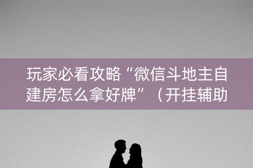 玩家必看攻略“微信斗地主自建房怎么拿好牌”（开挂辅助器插件)