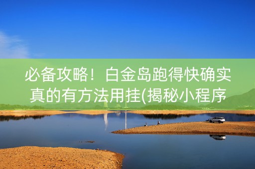 必备攻略！白金岛跑得快确实真的有方法用挂(揭秘小程序自建房怎么赢)