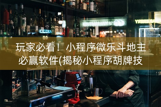 玩家必看！小程序微乐斗地主必赢软件(揭秘小程序胡牌技巧)
