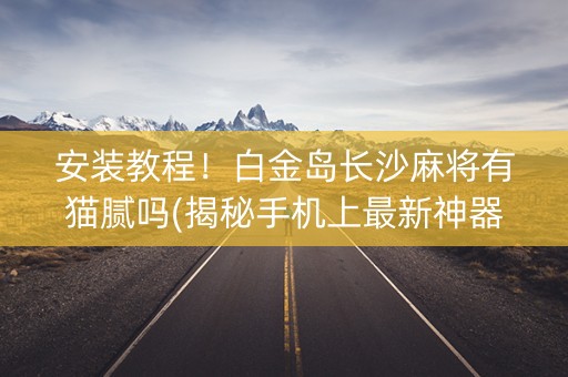 安装教程！白金岛长沙麻将有猫腻吗(揭秘手机上最新神器下载)