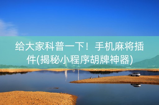 给大家科普一下！手机麻将插件(揭秘小程序胡牌神器)