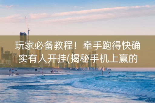 玩家必备教程！牵手跑得快确实有人开挂(揭秘手机上赢的诀窍)