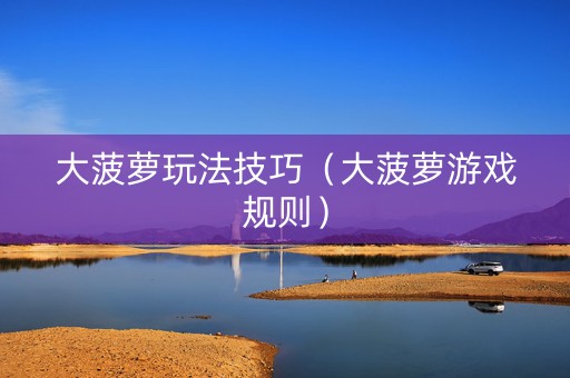 大菠萝玩法技巧（大菠萝游戏规则）